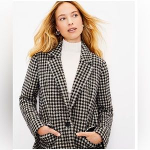 LOFT Checked Coat